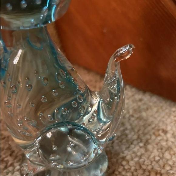 Vintage Elegant Murano Glass Cat Figurine - Blue - Picture 11 of 15